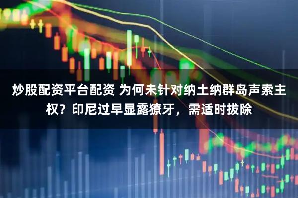 炒股配资平台配资 为何未针对纳土纳群岛声索主权？印尼过早显露獠牙，需适时拔除