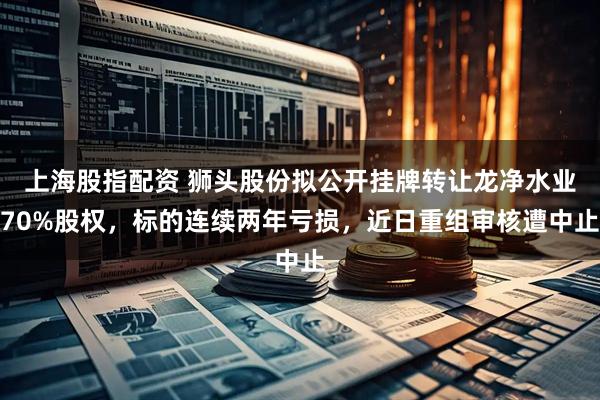 上海股指配资 狮头股份拟公开挂牌转让龙净水业70%股权，标的连续两年亏损，近日重组审核遭中止